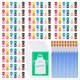 thumbnail image 1 of 20 Pack Acrylic Paint Jars 12 Colors Gouache Watercolor Craft, 1 of 5
