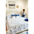 thumbnail image 6 of Lush Decor Erindale Paisley Cotton Reversible Quilt, Full/Queen, Navy/Blue, 3-Pc Set, 6 of 9