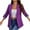 Purple, variant on Blazer for Women Dressy Solid Color Blazer Jacket Long Sleeves Single Button Outwears Casual Lapel Collar Blazer Jackets with Pocket