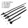 thumbnail image 4 of Car Auto Mixed Cable Tie Bundled Wire Harness Line Fastener Zips Clip Band Parts Fangkenuo, 4 of 9