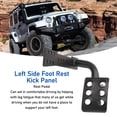 thumbnail image 3 of Driver Side Dead Pedal, Wear  Support Function Steel Left Side Foot Rest Kick Panel  For Wrangle JK Unlimited 2007 To 2018, 3 of 8