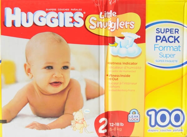 Huggies Little Snugglers Diapers, Super Pack (Choose Your Size)