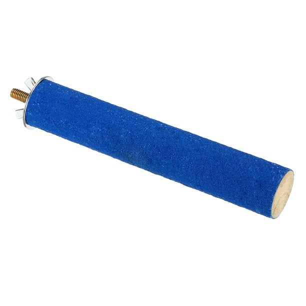1x6" Palo de molienda para pájaros, soporte para loro, periquito y cotorra, azul