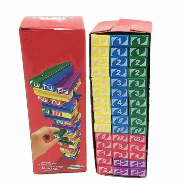 Block Stacking Game Intellectual Development Parent Child Interaction Toppling Block Game for Kids Educational Toy