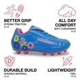 thumbnail image 3 of Vizari Blossom Soccer Cleats for Kids, Toddlers, and Youth – Comfortable and Durable Firm Ground Outdoor Shoes - Blue/Pink, 5, 3 of 9