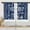 Kitchen Blue, variant on Farmhouse Kitchen Curtains 36 Inch Length Grey White Window Curtains Over Sink Set of 2, Modern Short Tier Curtain for Kitchen, Abstract Geometric Art Small Kitchen Decor