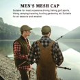 thumbnail image 7 of Minzimin Men's Mesh Cap Breathable Summer Newsboy Hat Adjustable Beret Cabbie Driving  Hats, 7 of 7