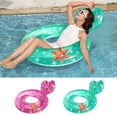 thumbnail image 1 of Anillo flotador para piscina sirena • Tumbona hinchable • Juguete de agua de PVC • Centro de malla plegable • 58 pulgadas, 75 pulgadas o 102 pulgadas, 1 of 5