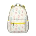 thumbnail image 1 of Abstract Boho Students Backpack Geometric Watercolor Rainbow Gradient Design with Starry Night Ocean Beach Scenery, 1 of 5
