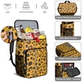 thumbnail image 5 of Travel Cooler Bag - Yellow and Black Of Leopard Print Camping Beer Cooler Backpack with Bottle Opener- Waterproof Insulated Picnic Backpacks - Cooler Bag for Beach, 5 of 6