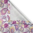 thumbnail image 3 of Ambesonne East Kitchen Curtains, Watercolor Peonies Art, 55"x45", Magenta Purple Yellow, 3 of 3