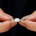 thumbnail image 2 of Spot Jewel 1.7 Ct VVS1/D Princess Cut Lab Created Diamond Rings - 14K White Gold Ring on Sale - Casual Daily Wear Ring for Women - Forever Diamond Ring for Women - Proposal Delicate Rings, 2 of 5