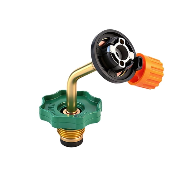 Fesfesfes Propane Filling Adapter for Flat Tanks Durable Easy to Use No Leakage for Outdoor Cooking Refilling Gas Storage Tanks Outdoor Portable Camping Connector