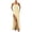 Yellow-YhBgd, variant on RFQWOVSR Womens Solid Color Spaghetti Strap Side Slit Maxi Dress Elegant Formal Gown M