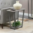 thumbnail image 2 of Convenience Concepts Graystone End Table with Shelf, Faux Birch/Slate Gray Frame, 2 of 6