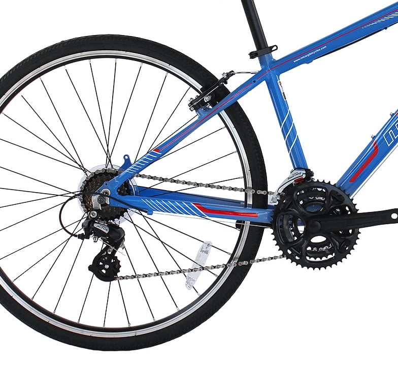 Wonder Wheels 8 Speed Bicycle, Bike, Front Shimano Tourney Fd-Ty510 Rear Shimano Altus Rd-M310-Sgs 8 Speed Bicycle, Bike - Blue