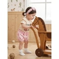 thumbnail image 6 of BemeyourBBs Western Baby Girls Summer Clothes Newborn Baby Girl Cowgirl Outfits I'm the New Cowgirl in the Town Letter Print Flying Sleeve Romper Boots Cowgirl Hat Print Shorts Headband Sets, 6 of 9