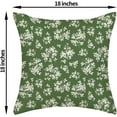 thumbnail image 2 of Spring Flower Pillow Covers 18x18 Chinoiserie Sage Green Floral Farmhouse Decor Throw Pillows for Couch Seasonal Pillowcase Outdoor Decorative Cushion Case for Sofa Bed Decorations Set of 2, 2 of 6