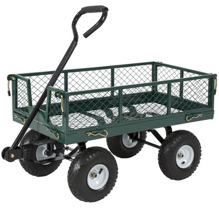 Best Choice Products 400lb Steel Garden Cart w/ (The Best Garden Tractor)