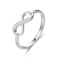 thumbnail image 4 of S925 Sterling Silver Niche Design Figure Eight Ring, 4 of 6