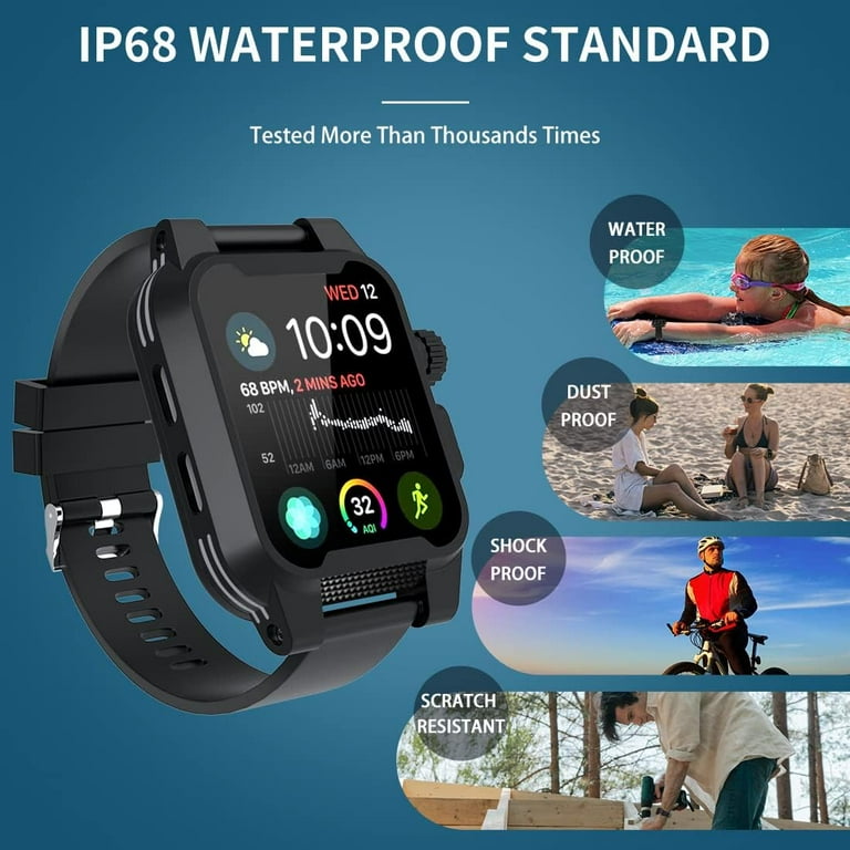 Labold for Waterproof Apple Watch Case 42mm 38mm 40mm 45mm 44mm 41mm IP68 Waterproof Case for iWatch Series 8 7 6 5 4 3 2 SE SE2 100 Water Proof