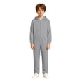thumbnail image 2 of Elegyee Boys Hooded Onesie Zip Up Long Sleeve Jumpsuit One-Piece Pajama Blanket Sleeper, 2 of 7