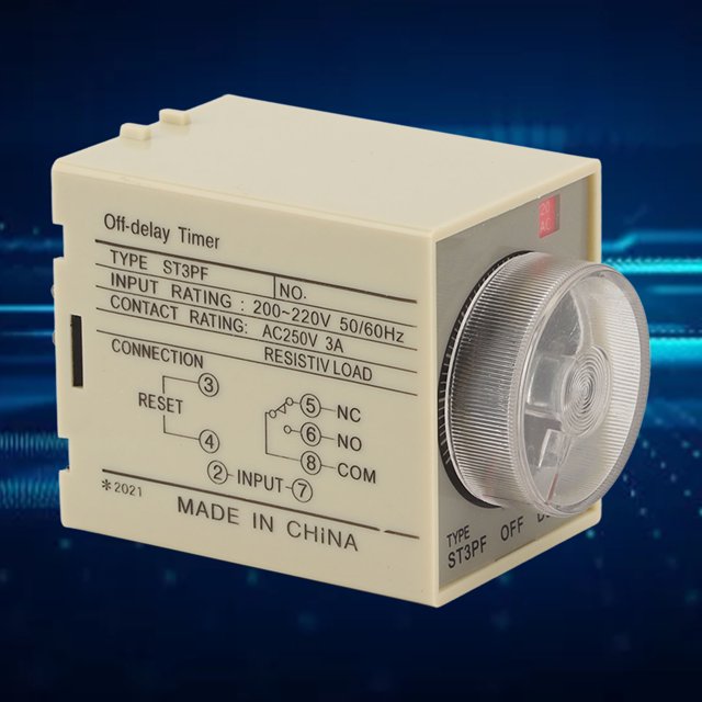 Relé De Tiempo, AC 200-220V Retraso Del Temporizador Ajustable Alta Precisión Para Control