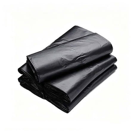 Heavy Duty Black Trash Bags 200 Count Bulk Tall Kitchen Trash Bags Tear Resistant Leak Proof Black Garbage Bags for Home Office Use Disposable Plastic Bin Liners