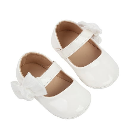 

Baby Girl Moccasinss Soft Sole Bowknot PU Leather Flats Shoes First Walkers Non-Slip Princess Shoes