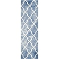 thumbnail image 2 of Safavieh Dip Dye Altan Distressed Wool Runner Rug, Blue/Ivory, 2'3" x 8', 2 of 8