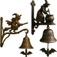 thumbnail image 5 of Shop Owner'S Doorbell, Exquisite Office/Shop Entrance/Porch Doorbell, Retro Doorbell/Restaurant Bell, Retro Home Wall-Mounted Decorative Bell, Witch Style, 5.51*7.28 Inches., 5 of 6
