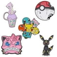 thumbnail image 2 of Pin esmaltado de Pokémon de Anime Jigglypuff Eevee Mewtwo, broche con insignia, ropa vaquera, bolsa, zapatos, Animal bonito, regalo de joyería para niños, juguete, 2 of 4