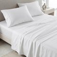 thumbnail image 1 of 100% Cotton Queen Sheet Set – 4 Piece 450 Thread Count Sateen, Soft & Cooling Bed Sheets for Queen Size Bed with Deep Pockets, Durable & Breathable White Cotton Sheets, 1 of 6