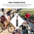 thumbnail image 5 of FRCOLOR cargo racks Aluminum Alloy Quick-release Rear Shelf Rear Seat Bike Carrier Rack Mount Racks Black,18.5"X4.72"X3.94", 5 of 5