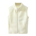 thumbnail image 1 of Toddler Boy Girl Fleece Vest Warm Fall Coat Winter Sleeveless Solid Color Autumn Clothes, 1 of 5