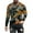 Orange, variant on WREESH Men's Camouflage Long Sleeved Round Neck Pullover T-Shirt, Non-Positioning Printing, Casual Sports Workout Top
