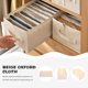 thumbnail image 3 of GOOHOCHY Organizador de ropa de vestuario Jeans Jeans Storage Casker Cajas de cajas de cajas, 3 of 7