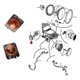 thumbnail image 3 of Car Side Marker Corner Fender Turn Signals Side Front Fender Turn Signals for Jeep Wrangler JK 55078 Edition 0630, 3 of 5