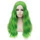 thumbnail image 2 of Lolita-peluca ondulada larga para Cosplay, peluca rizada de parte media para mujeres y niñas, resistente al calor, sintética, para uso diario (verde), 2 of 4