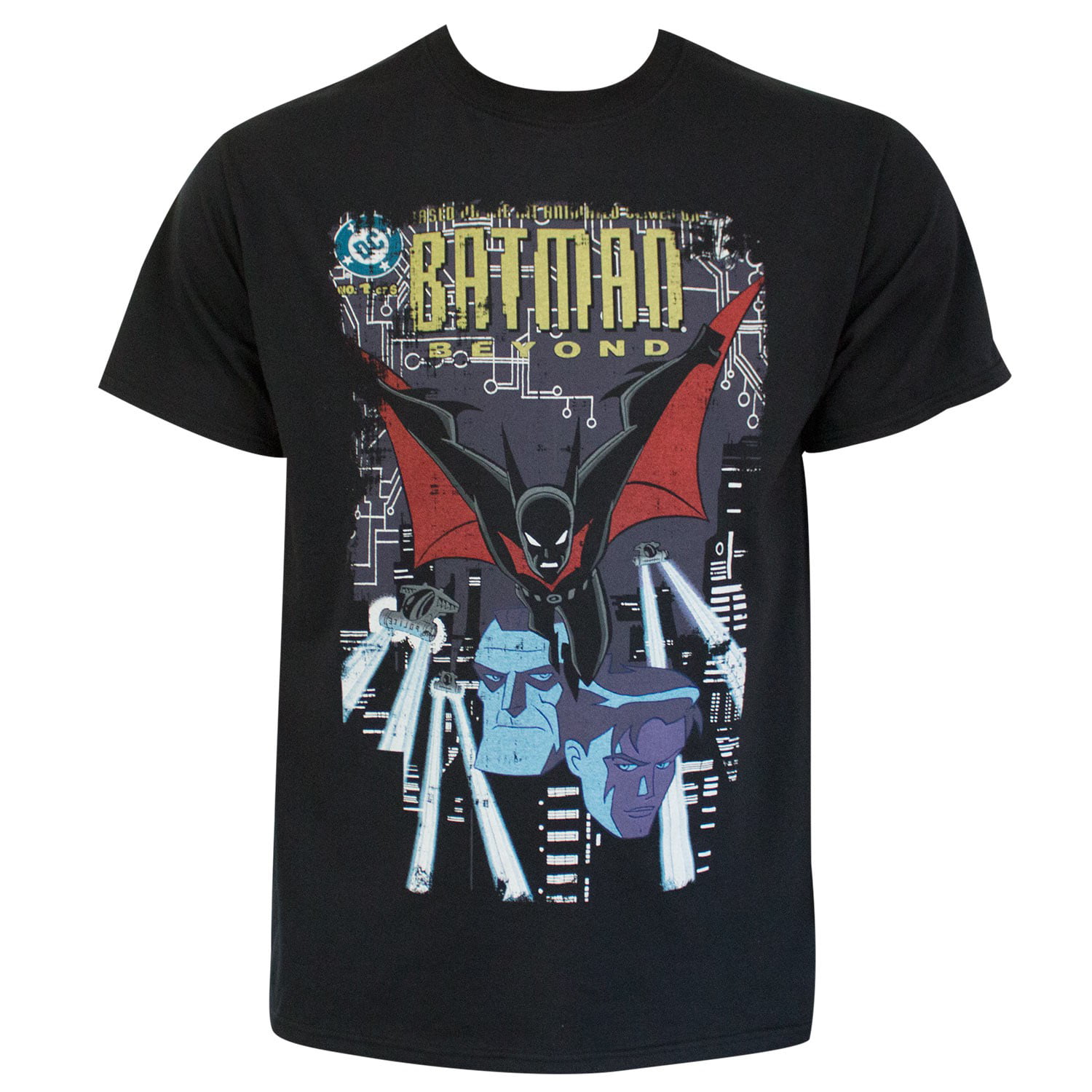 Batman Beyond Distressed #1 Cover Men's T-Shirt Black