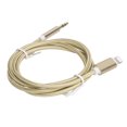 thumbnail image 3 of Cable auxiliar para coche para IOS 12 Audio auxiliar de 3,5 mm para adaptador de interfaz IOS Cable trenzado de nailon Amarillo, 3 of 5