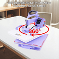thumbnail image 5 of Adnoom Heat Press 15x15, 8 in 1 Multifunctional Shirt Press Machine Combo, 360° Swing Away Sublimation Heat Transfer with LED Display for T-shirts Mugs Hat Plate Cap, Purple, 5 of 10