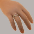 thumbnail image 6 of LBG British Made 14k Rose Gold Pink Tourmaline & Diamond ring Womens Anniversary Ring - 33 size options - Size 11.75, 6 of 8
