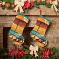 thumbnail image 6 of Sikiie Vintage Beach Sunset Christmas Stockings,18 Inches Christmas Stockings Xmas Hanging Stockings for Family Christmas Decorations & Gifts, 6 of 7