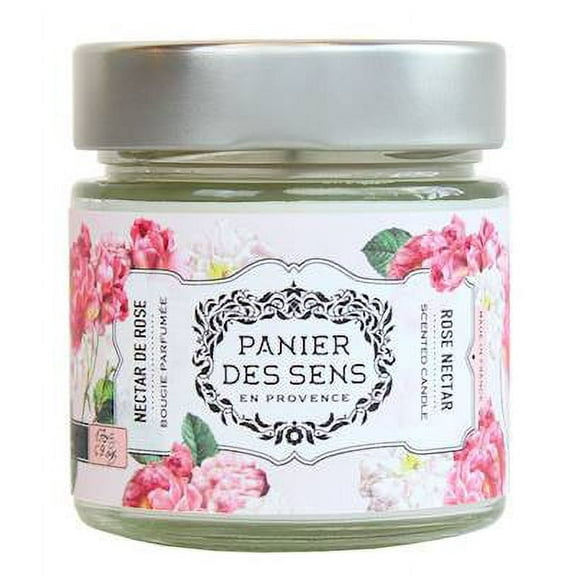 ROSE NECTAR Panier des Sens en Provence les Authentiques Scented Jar Candle - 6 Ounce
