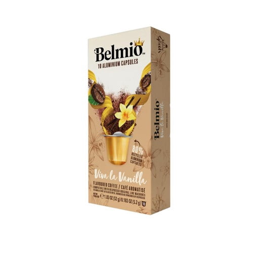 Belmio Viva La Vanilla Nespresso Original compatible Aluminium Coffee Pods, 10 pods per pack, British Import (Pack of 3)