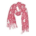 thumbnail image 5 of Women Winter Scarves Fashion Pashmina Shawl Wraps Long Blanket Scarf for Fall Spring Red Doodled Hearts, 5 of 10