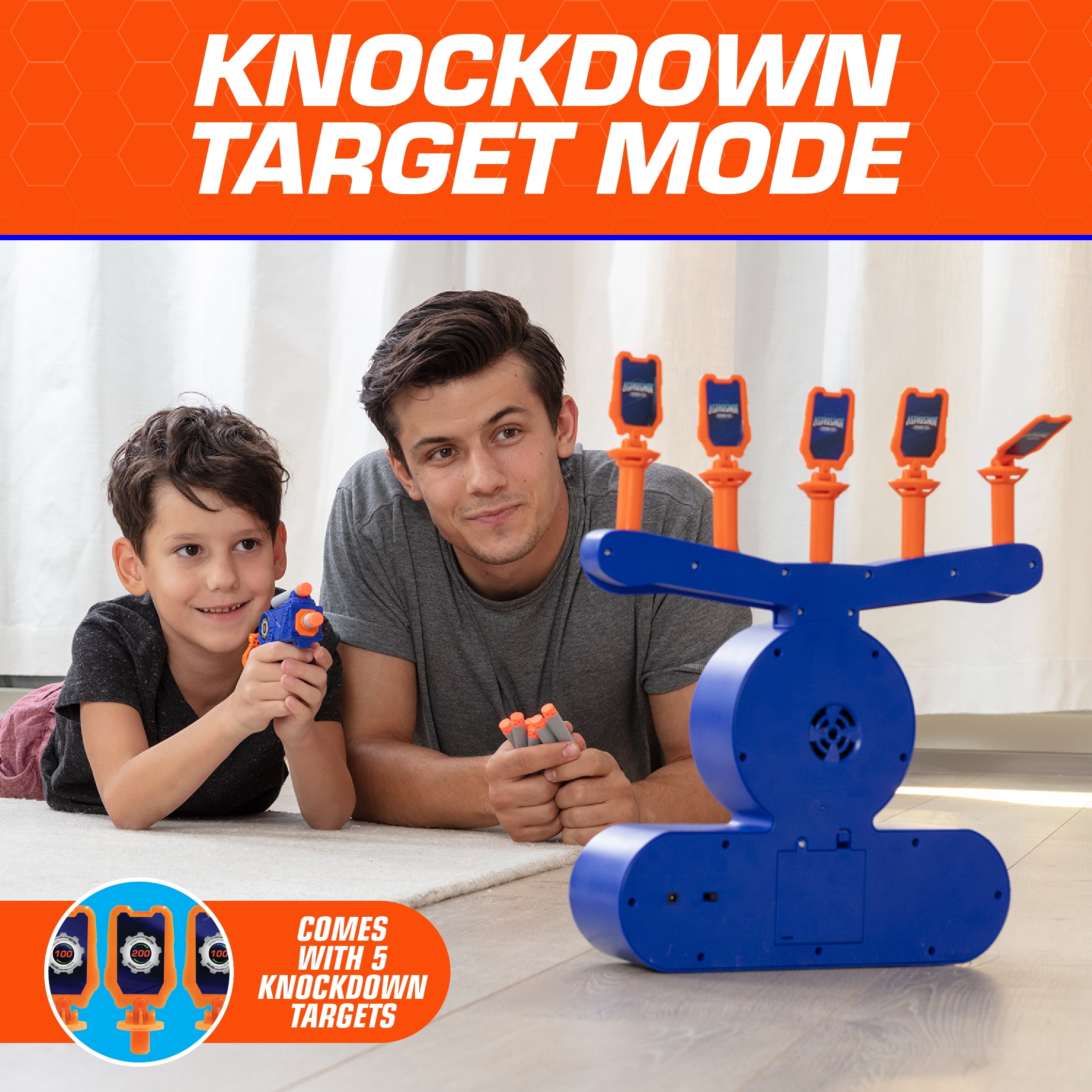 USA Toyz Astroshot Blaster Summer Indoor Hover Target Game with 10 Foam Darts, for Kids Ages 6+