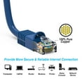 thumbnail image 5 of iMBAPrice - Pro Series Patch Cable - Cat6 Shielded Patch Cable Molded Blue - 75 feet, 5 of 6