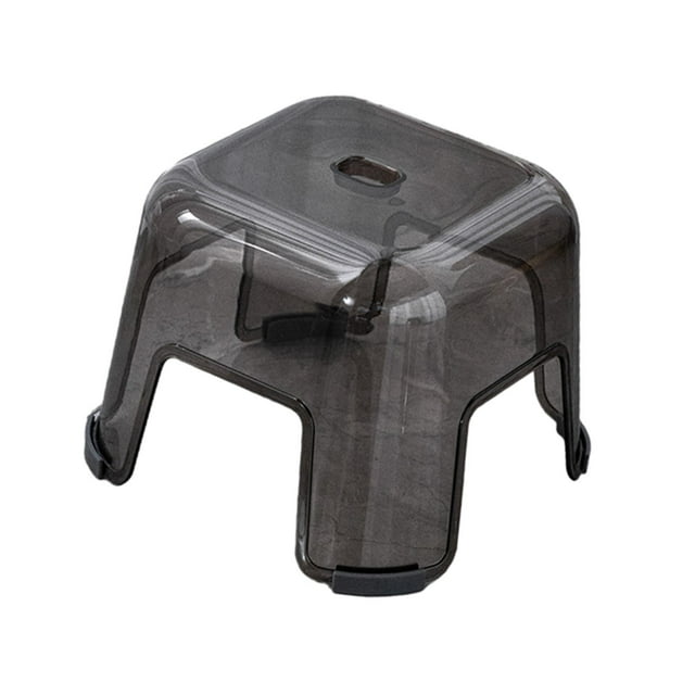 Step Stool Shoe Changing Stool Shower Bench Stool Small Foot Stool for Apartment Black